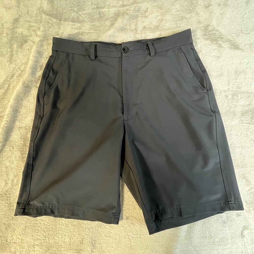 Cypress Club Golf Shorts Mens 34 Black Performance Stretch Flat Front Casual
